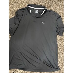 Callaway Polo Shirt Mens XL Dark Gray Golf Shirt Opti Dri Performance